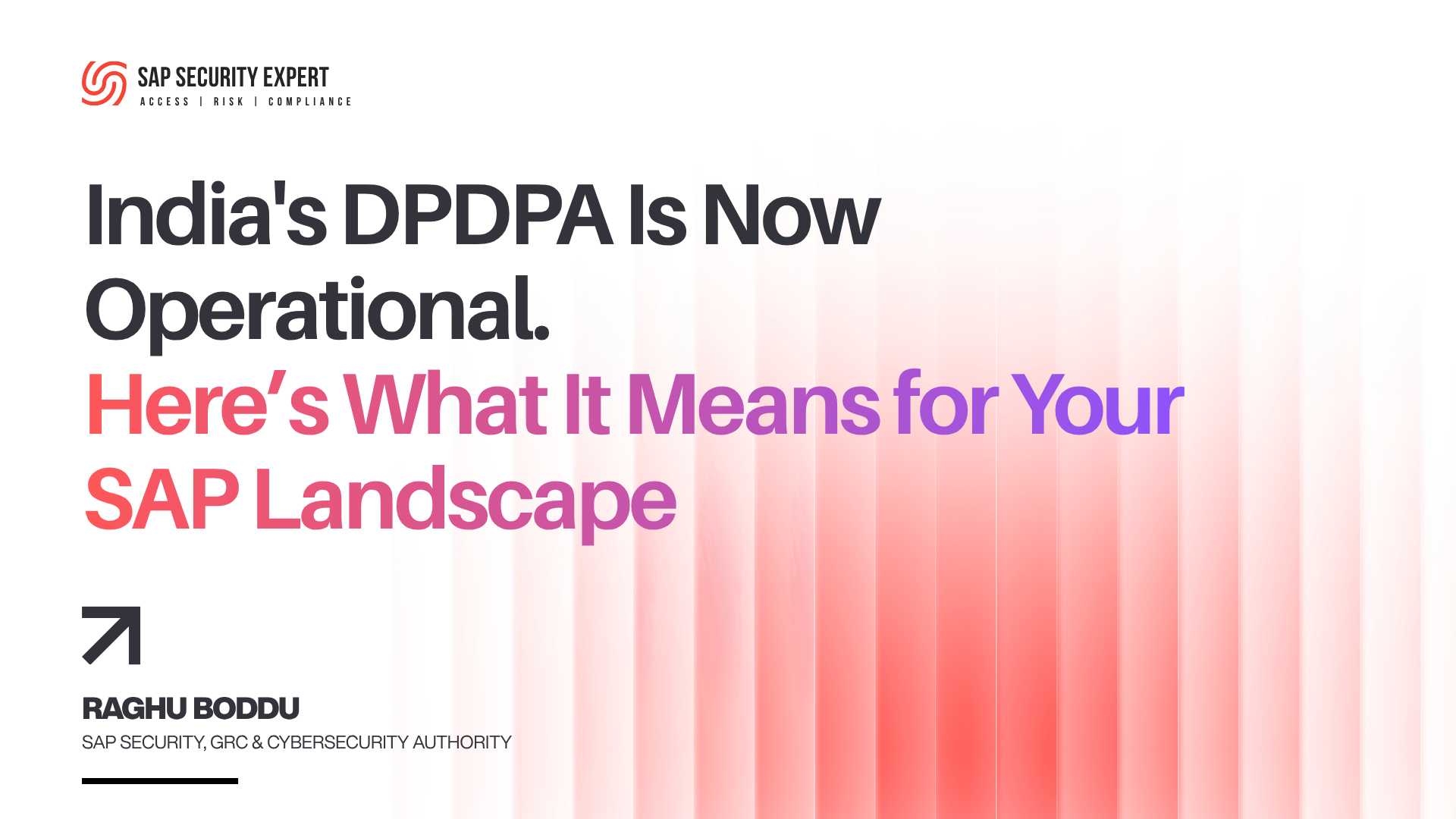 How to Prepare Your SAP Landscape for India's DPDPA